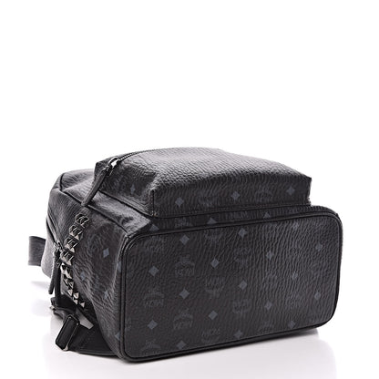 MCM Visetos Small Side Stud Stark Backpack Black 4 of 12