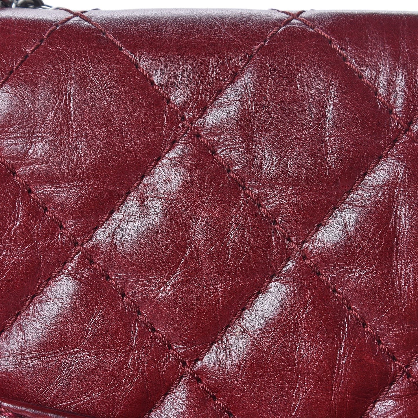 Aged Calfskin Quilted 2.55 Reissue 226 Flap Red