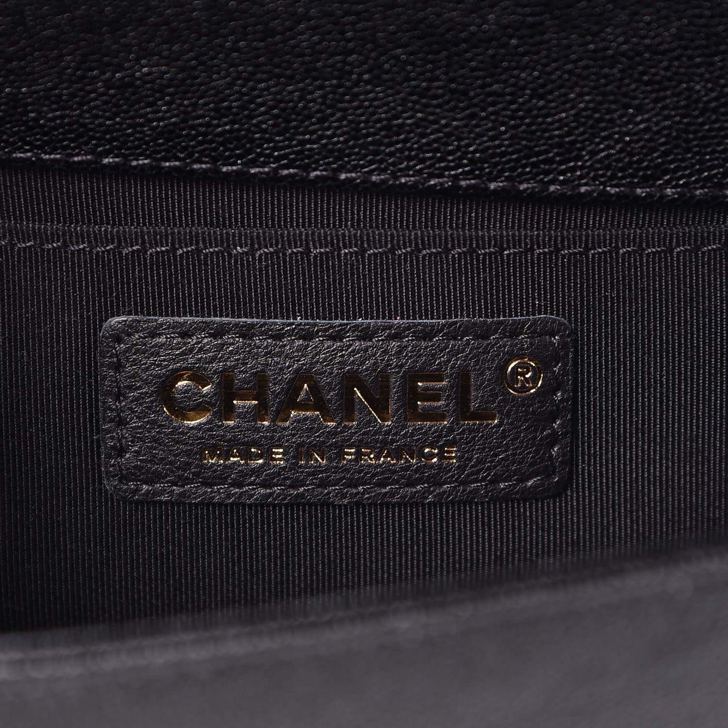 Chanel Caviar Chevron Quilted Small Boy Flap Black 6 of 8