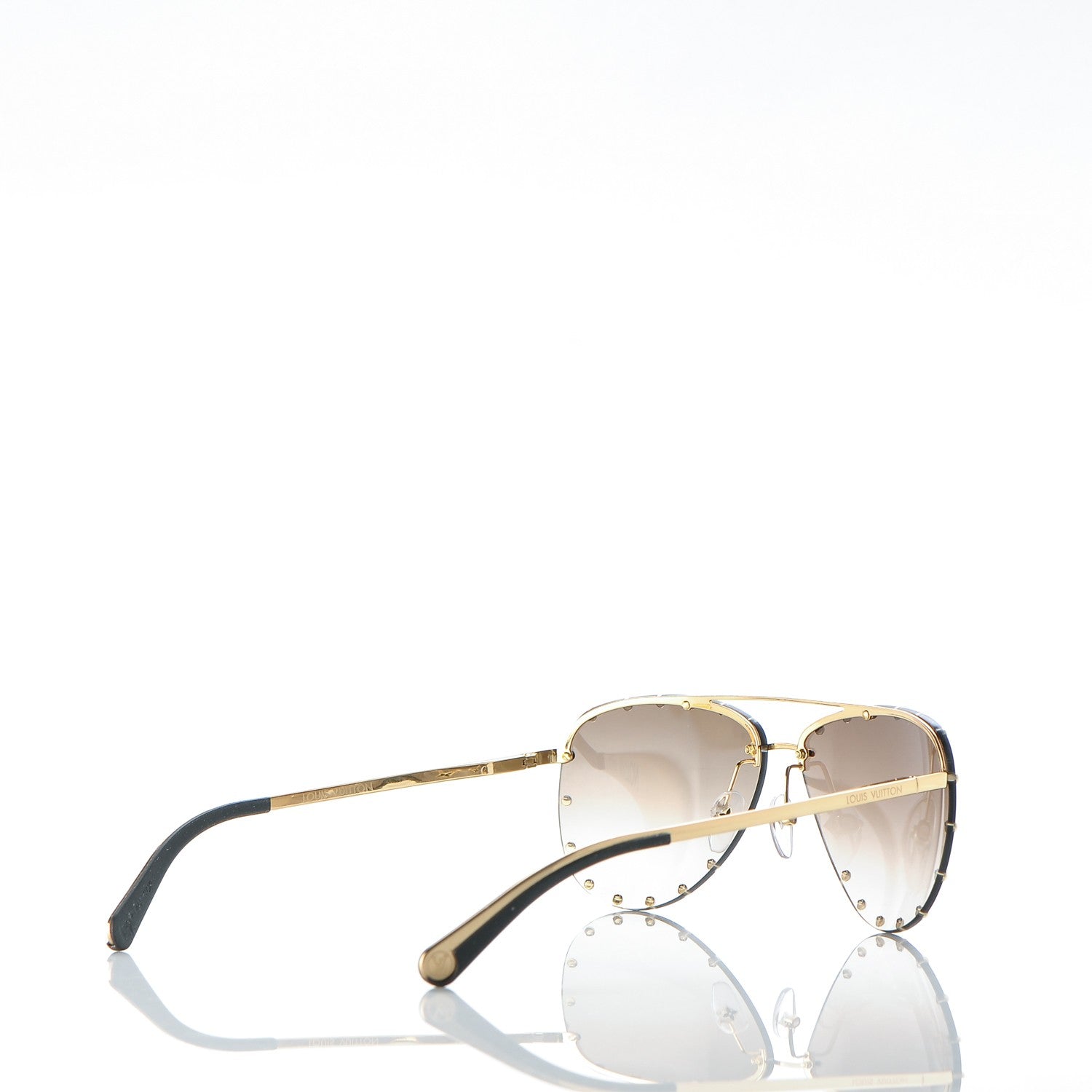 Louis Vuitton The Party Aviator Gradient Sunglasses Z0914U Brown 4 of 7