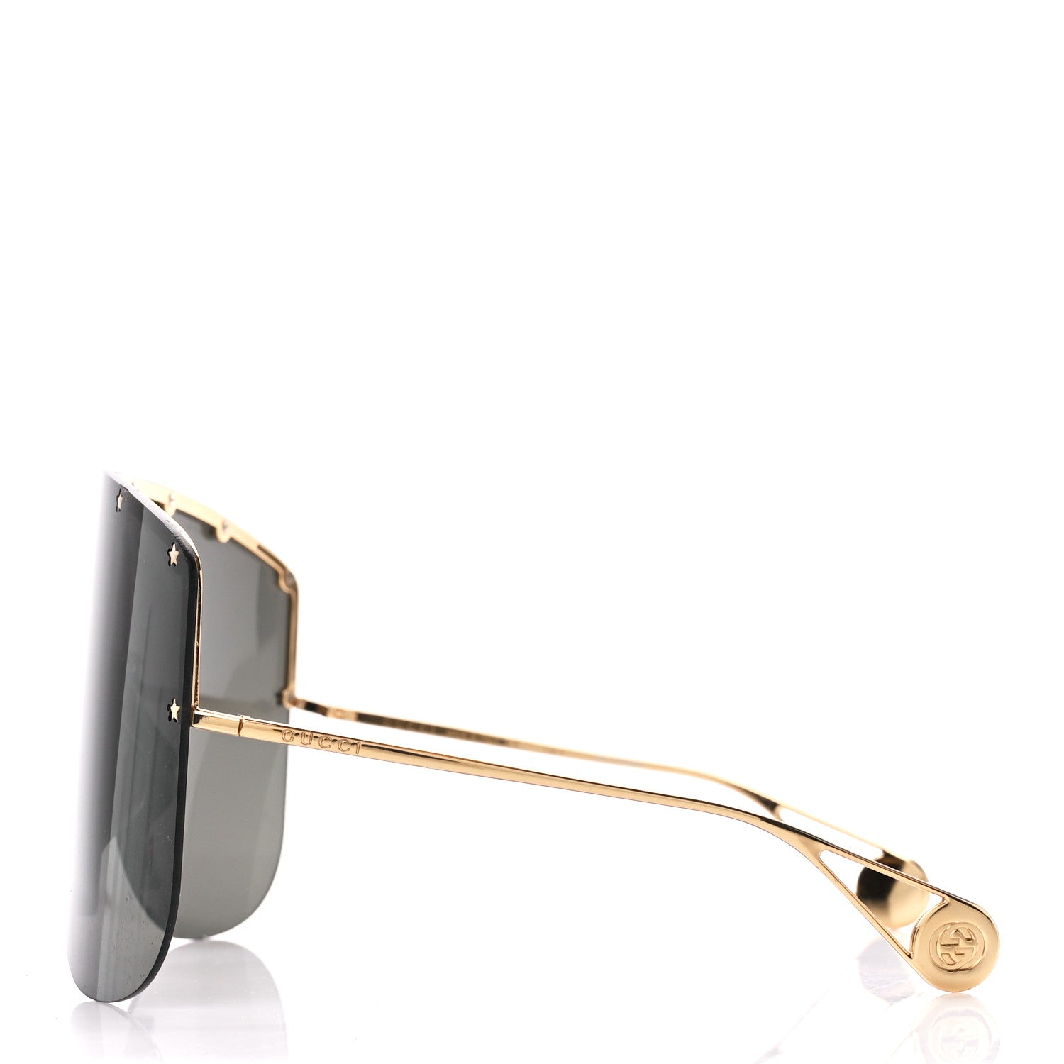 Gucci Acetate Oversized Aviator Star Sunglasses GG0541S Black 3 of 6