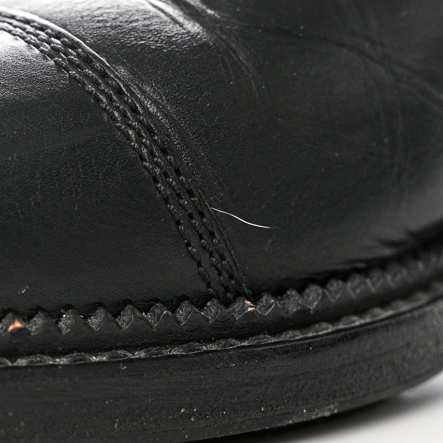 Chanel Shiny Goatskin Calfskin Quilted Lace Up Combat Boots 40 Black 12 of 12