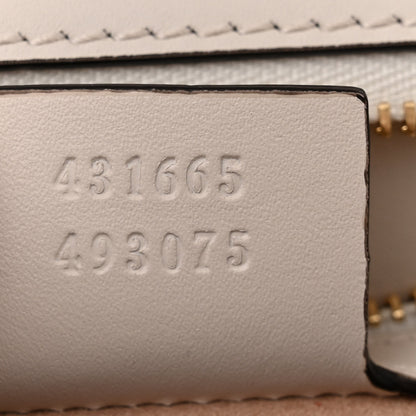 Gucci Calfskin Floral Medium Sylvie Top Handle Bag Off White 7 of 12