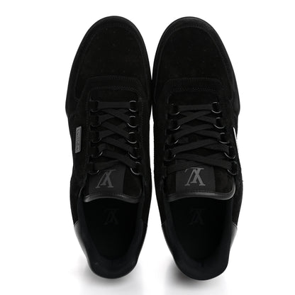Louis Vuitton Suede Mens LV Trainer Sneakers 9 Black 2 of 14