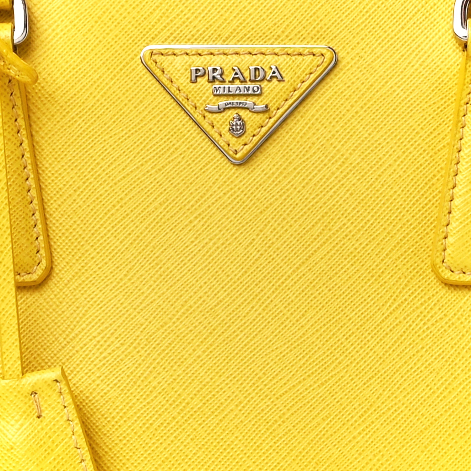 Prada Saffiano Small Galleria Double Zip Tote Soleil 9 of 13