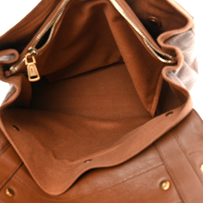 Saint Laurent Calfskin Canvas Medium Muse Two Brown 5 of 14
