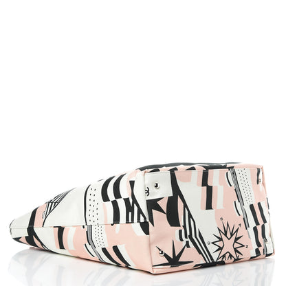 Chanel Canvas Cruise Print Tote Pink White Black 5 of 10