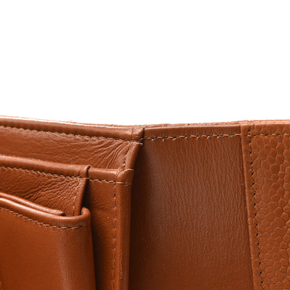 Chanel Caviar Quilted Large Flap Wallet Light Brown 9 of 10