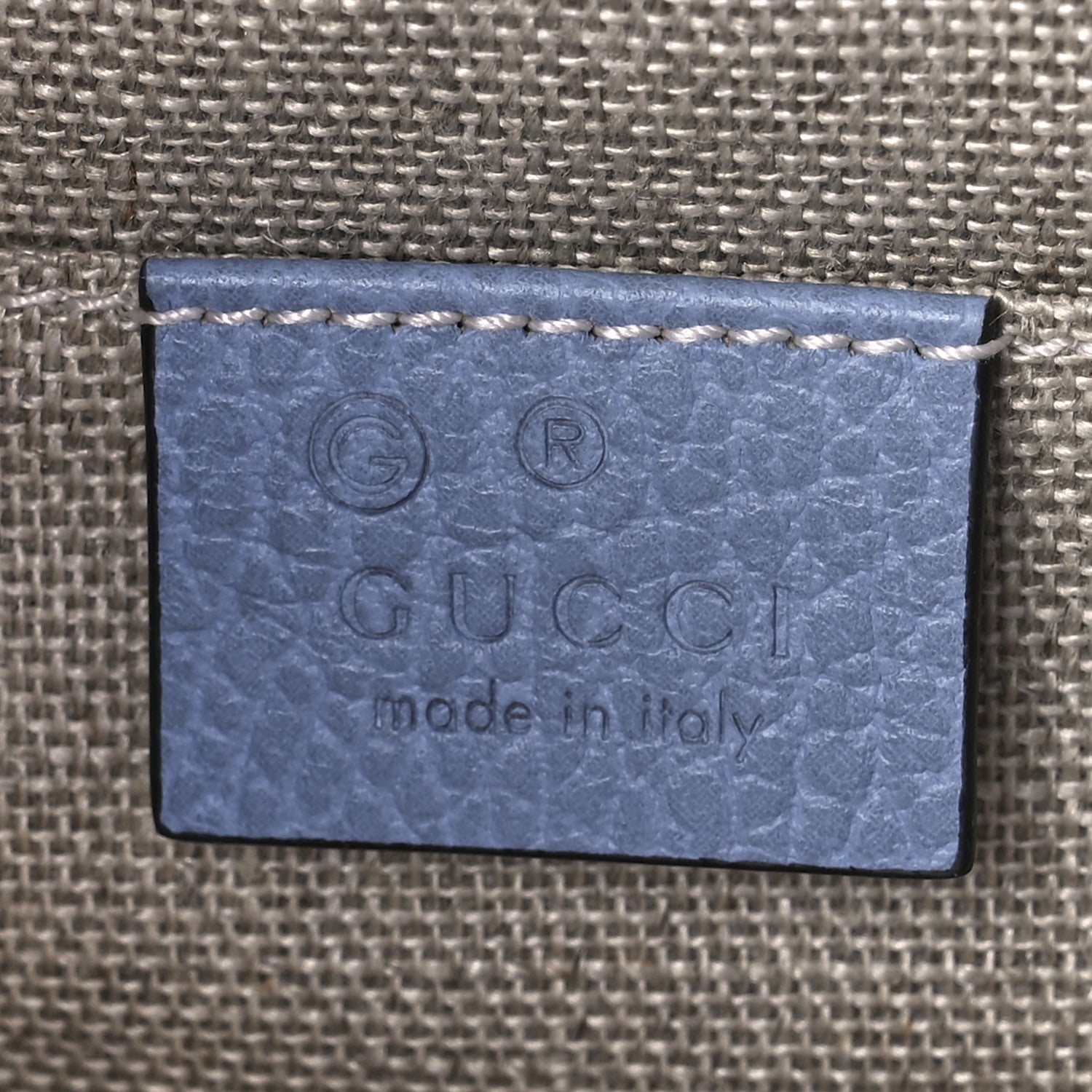 Gucci Dollar Calfskin Small Interlocking G Shoulder Bag Mineral Blue 6 of 10