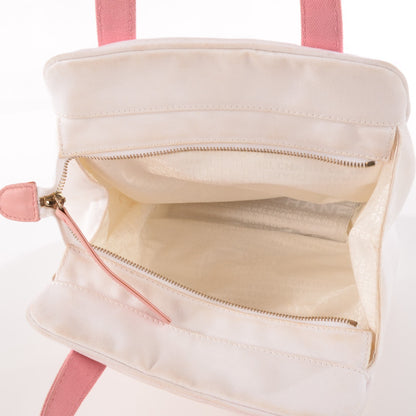 Chanel Canvas CC Handbag White Pink 5 of 7