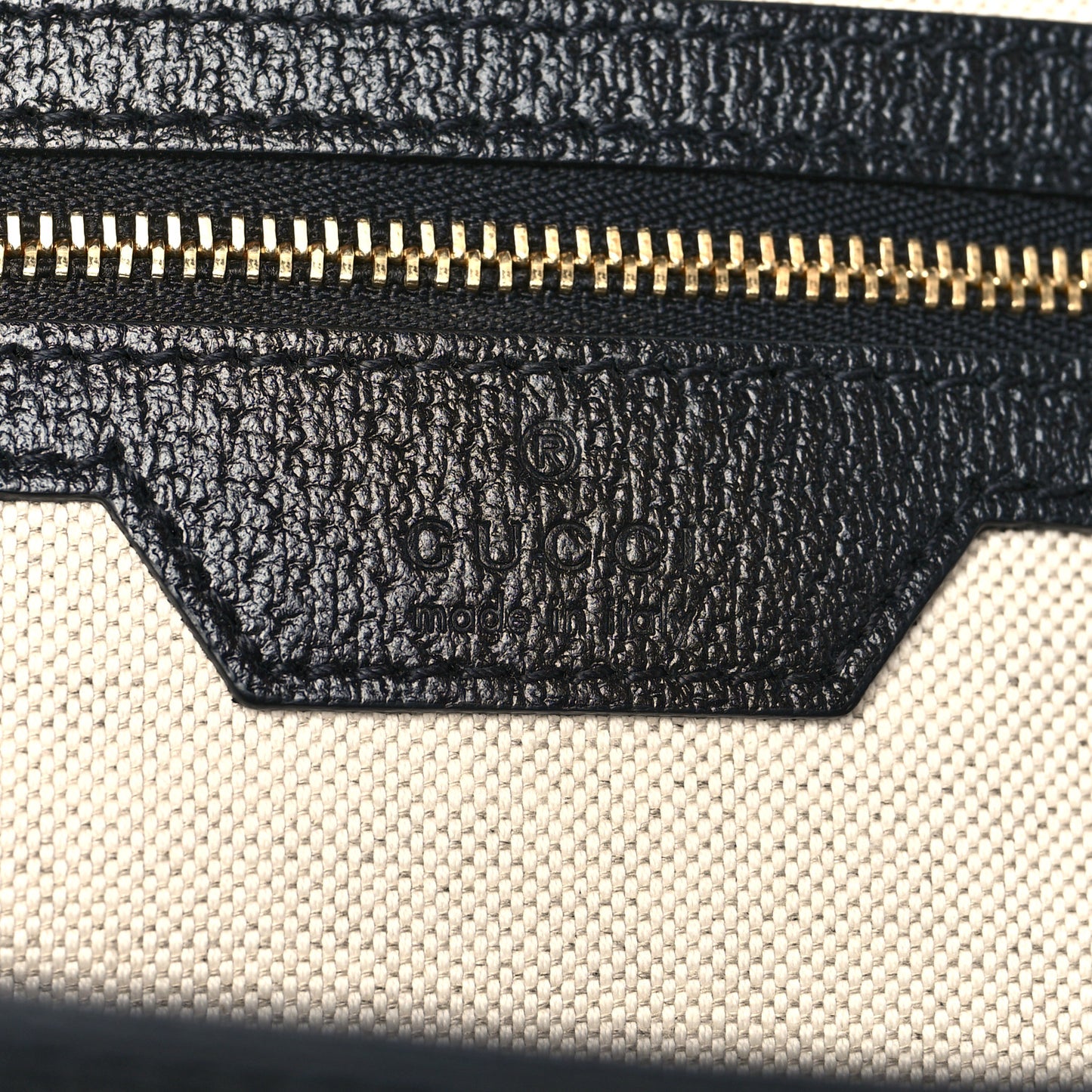 Jacquard Black Denim GG Monogram Medium Ophidia Shopping Tote Black Ivory
