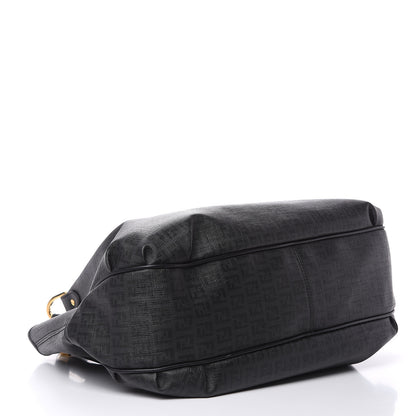 Fendi Zucchino Spalmati Vitello Medium Chiusura Tote Black 4 of 12