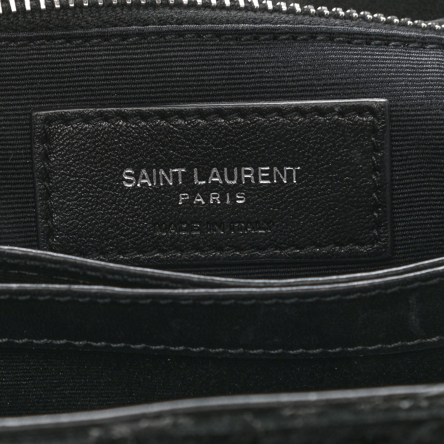 Saint Laurent Shearling Toy Loulou Shoulder Bag Black 7 of 11