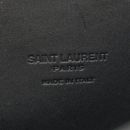 Saint Laurent Smooth Calfskin Monogram Medium Kaia Satchel Black 6 of 13