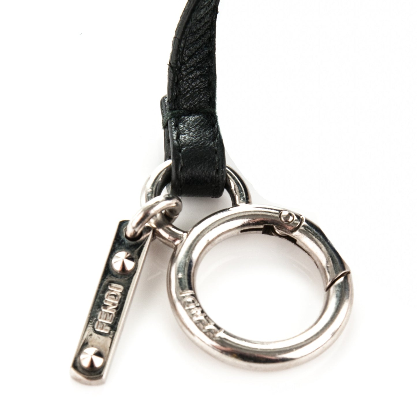 Mink Fox Fur QuTweet Birgami Bag Bug Charm Blue