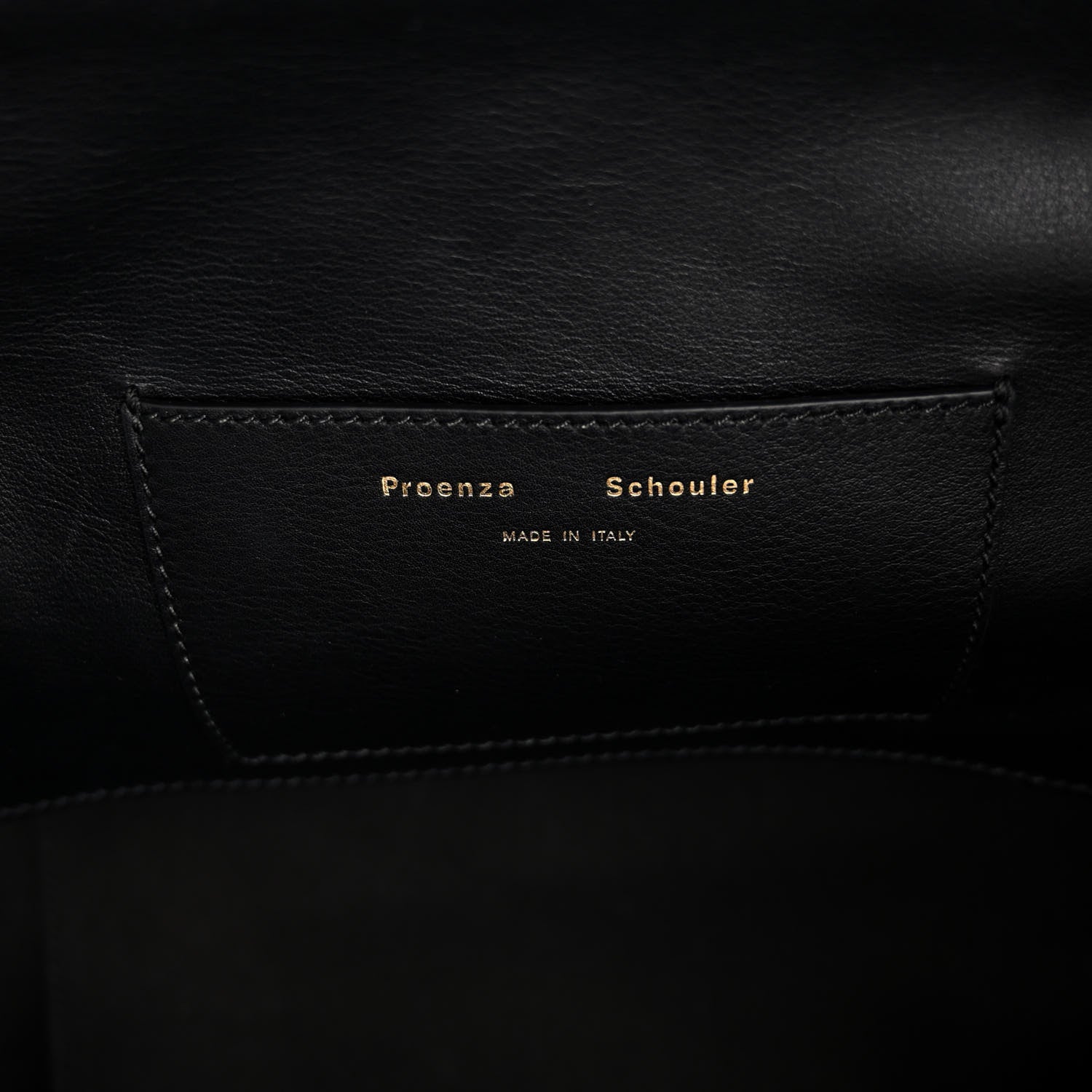 Proenza Schouler Raffia Calfskin Pipe Bag Black 7 of 10