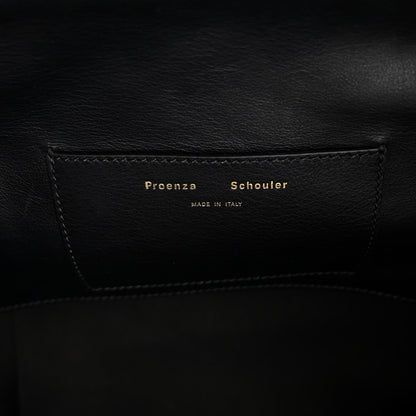 Proenza Schouler Raffia Calfskin Pipe Bag Black 7 of 10