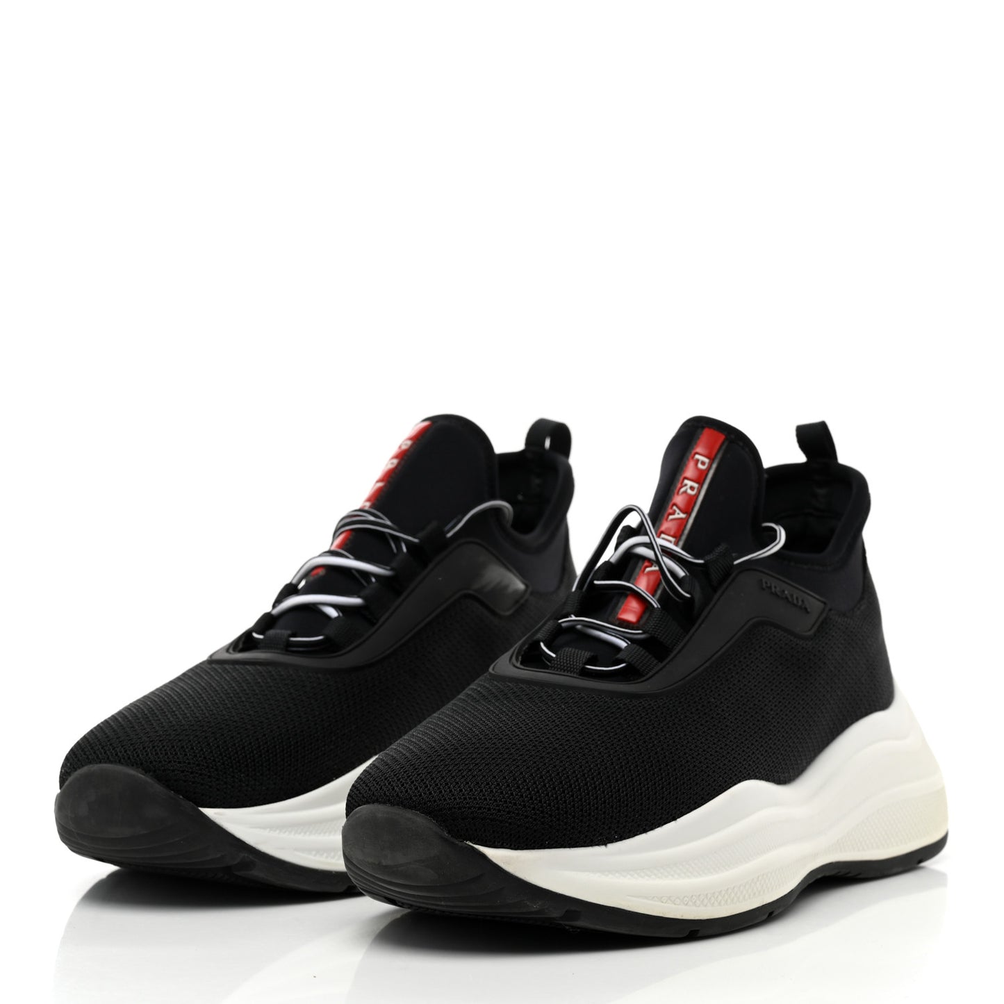 Mesh Neoprene Womens America's Cup 45mm Sneakers 38 Black White