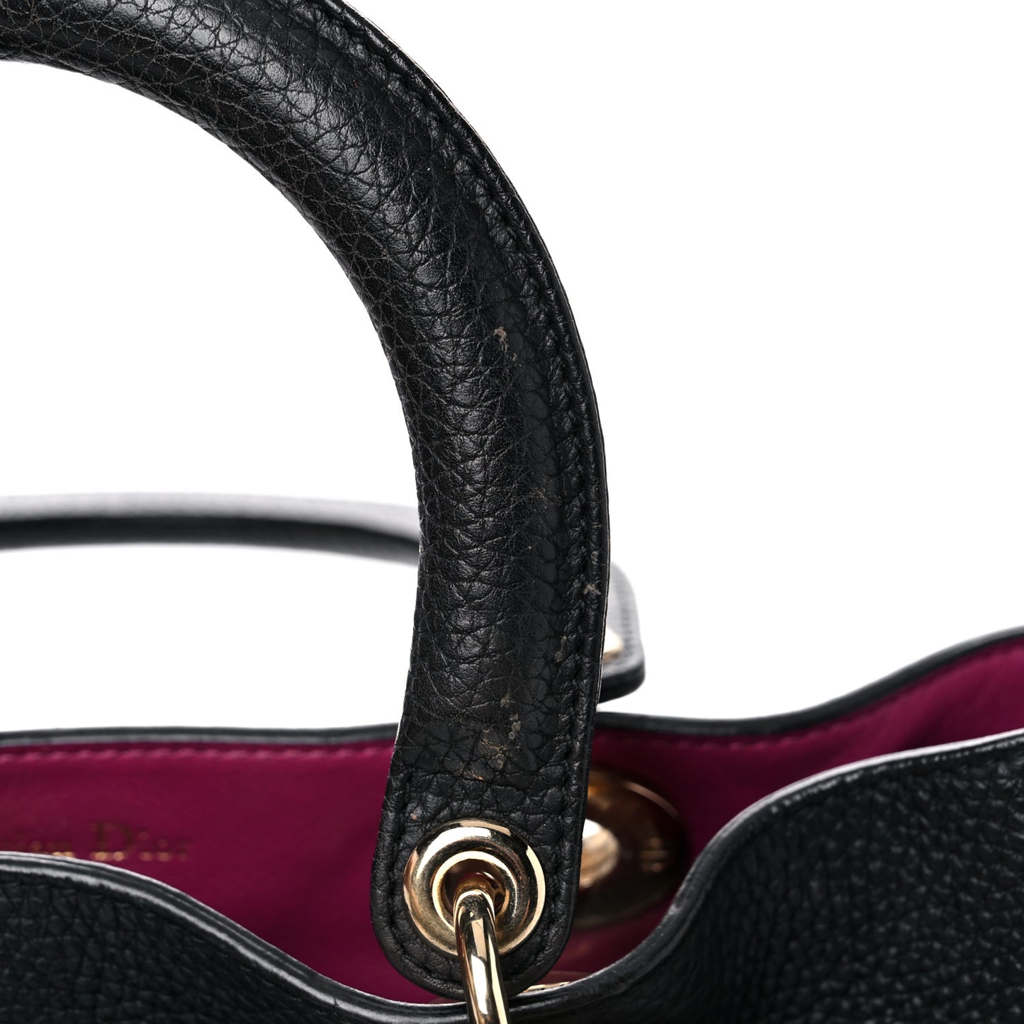 Bullcalf Large Diorissimo Tote Black Rose Indien