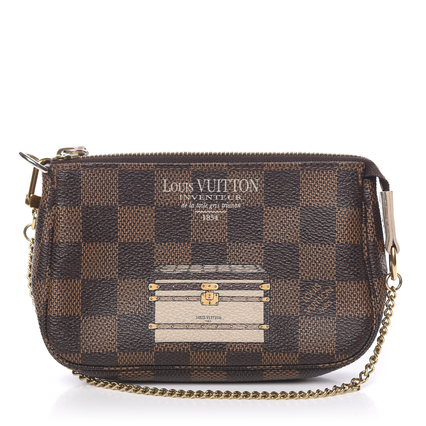 Damier Ebene Trunks and Locks Mini Pochette Accessories