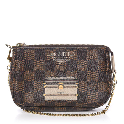 Louis Vuitton Damier Ebene Trunks and Locks Mini Pochette Accessories 1 of 6