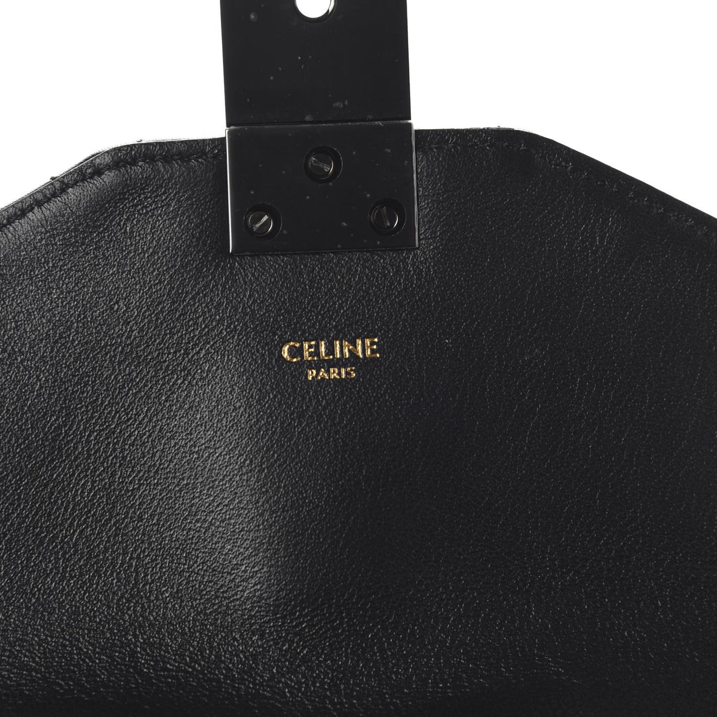 Calfskin Quilted Medium C Bag Black