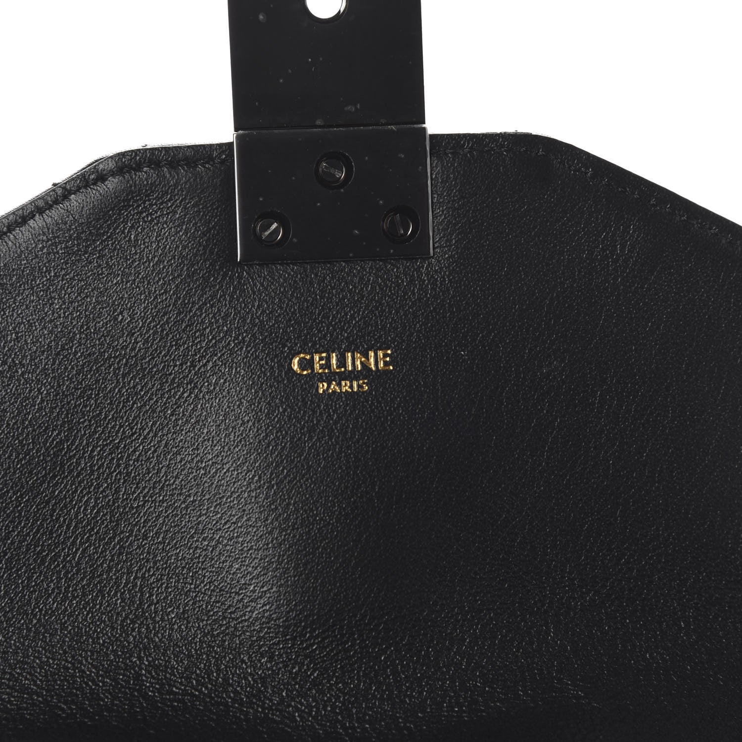 Celine Calfskin Quilted Medium C Bag Black 8 of 9