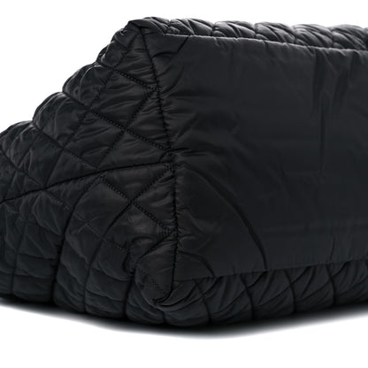 Chanel Nylon Quilted Large Coco Cocoon Tote Black 8 of 9