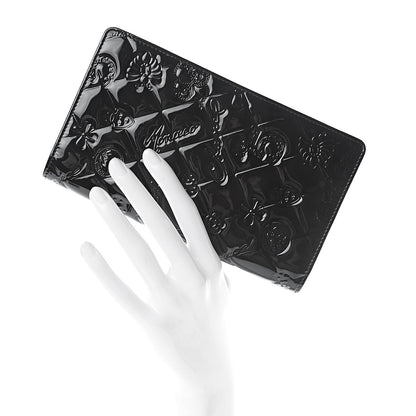 Chanel Patent Calfskin Lucky Symbols Yen Wallet Black 2 of 9