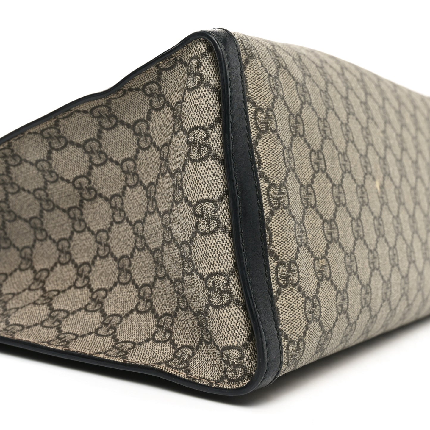 GG Supreme Monogram Medium Padlock Tote Black