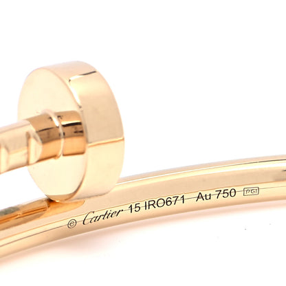 Cartier 18K Pink Gold Small Juste Un Clou Bracelet 15 4 of 5