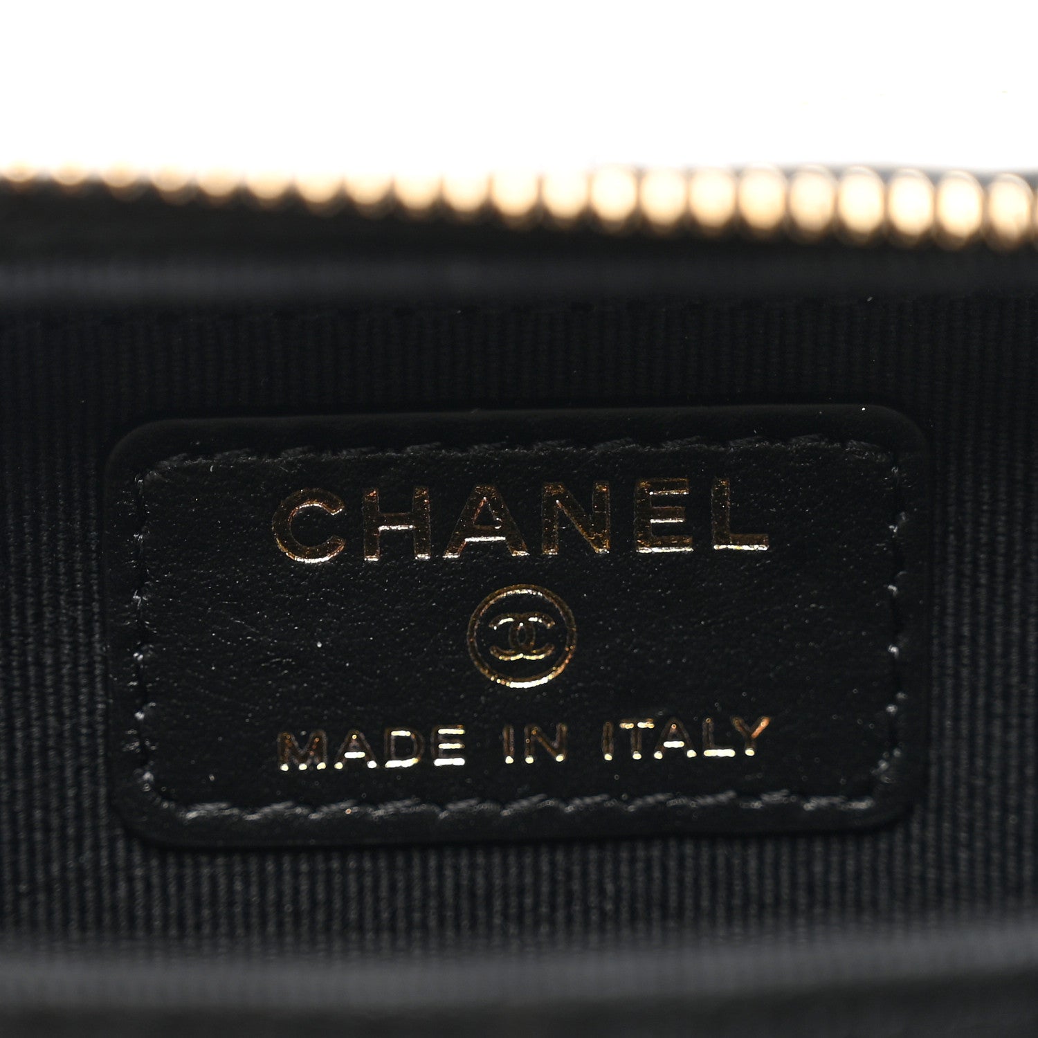 Chanel Lambskin Quilted Mini Lacquered Chain Clutch Black 5 of 8
