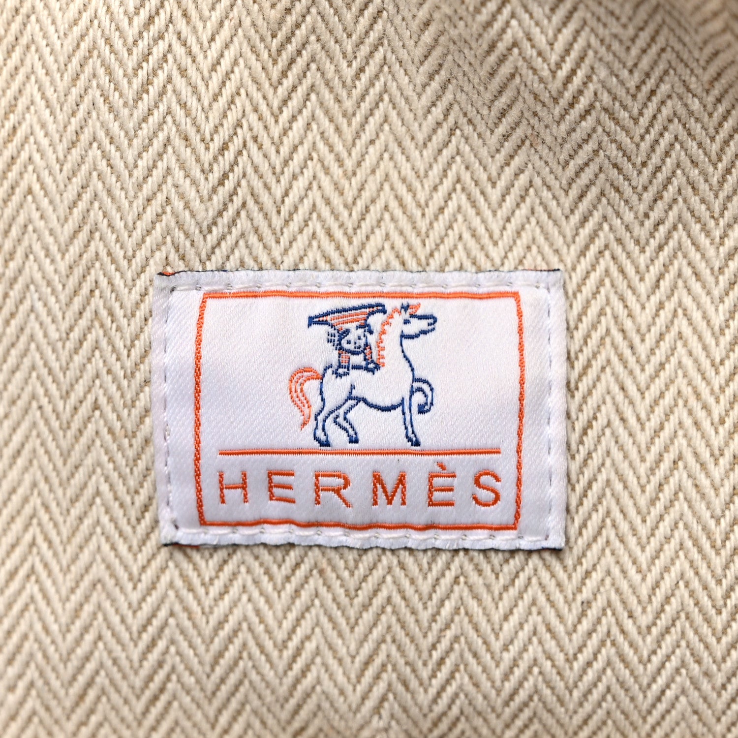 Hermes Canvas Large Bride-A-Brac Cabriole Case Biscuit 6 of 12