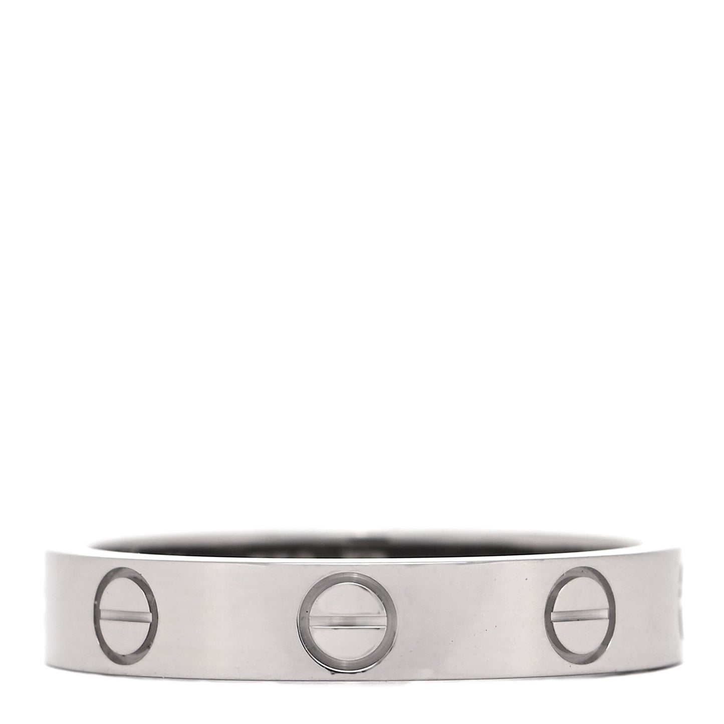 18K White Gold 3.5mm LOVE Wedding Band Ring 52 6