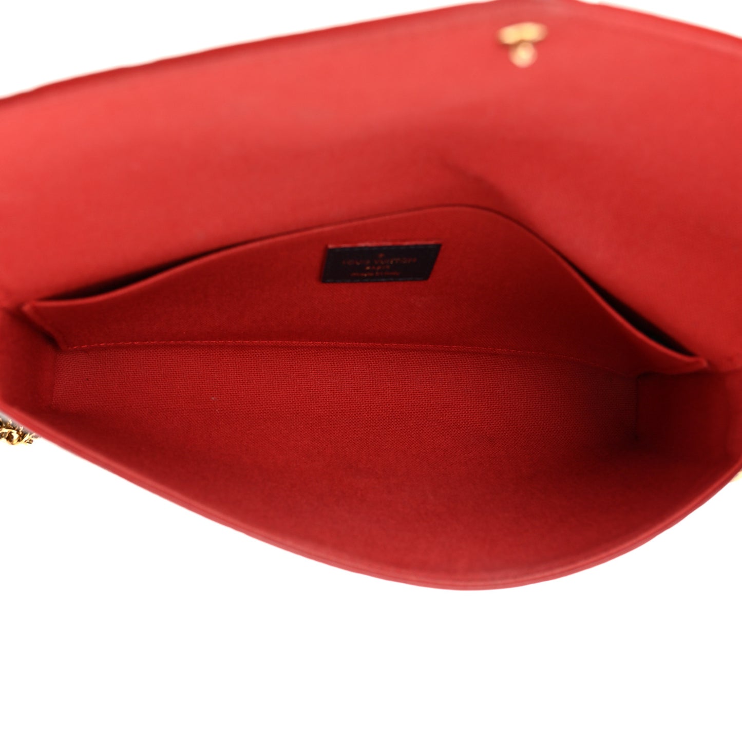 Empreinte Pochette Felicie Chain Wallet Marine Rouge