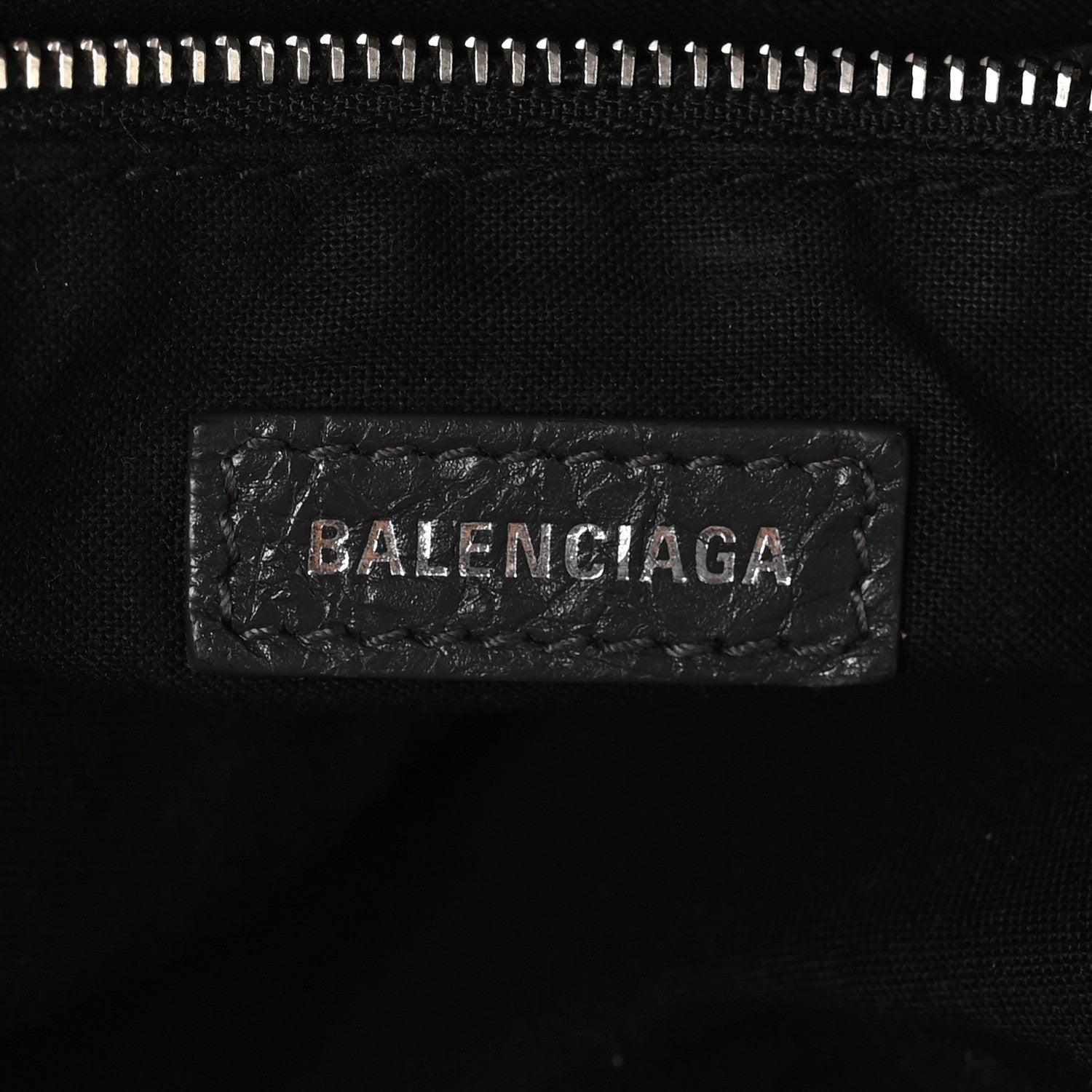 Balenciaga Agneau Classic Silver Hardware City Logo Strap Gris Fossile White 7 of 12