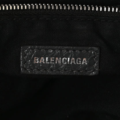 Balenciaga Agneau Classic Silver Hardware City Logo Strap Gris Fossile White 7 of 12