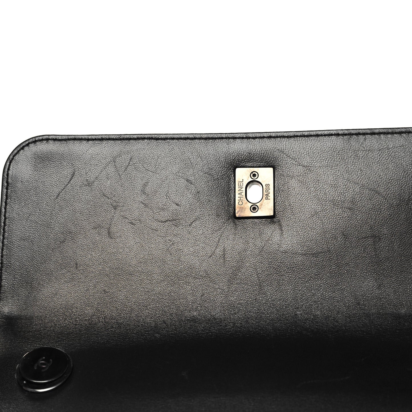 Lambskin Quilted Small Trendy CC Dual Handle Flap Bag So Black