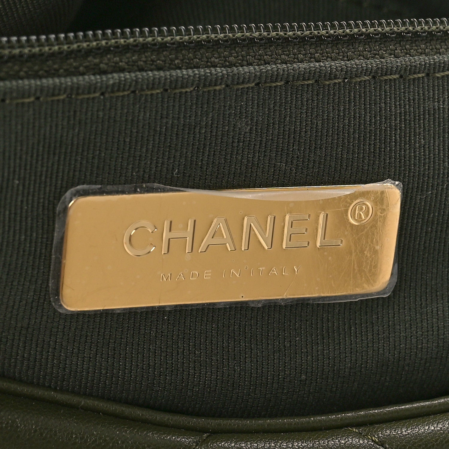 Chanel Lambskin Quilted Medium Chanel 19 Flap Khaki 6 of 10