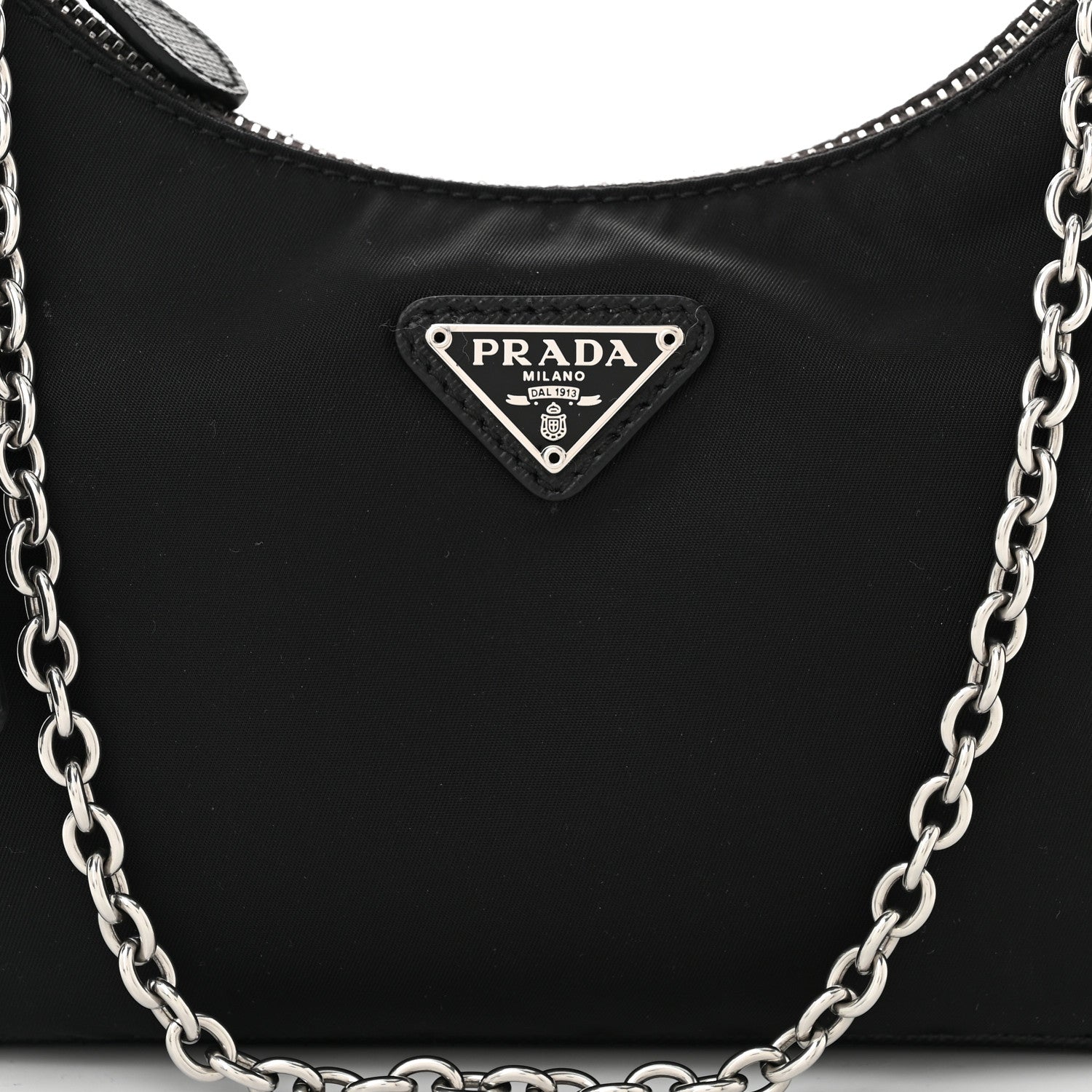Prada Nylon Re-Edition 2005 Shoulder Bag Black 9 of 11