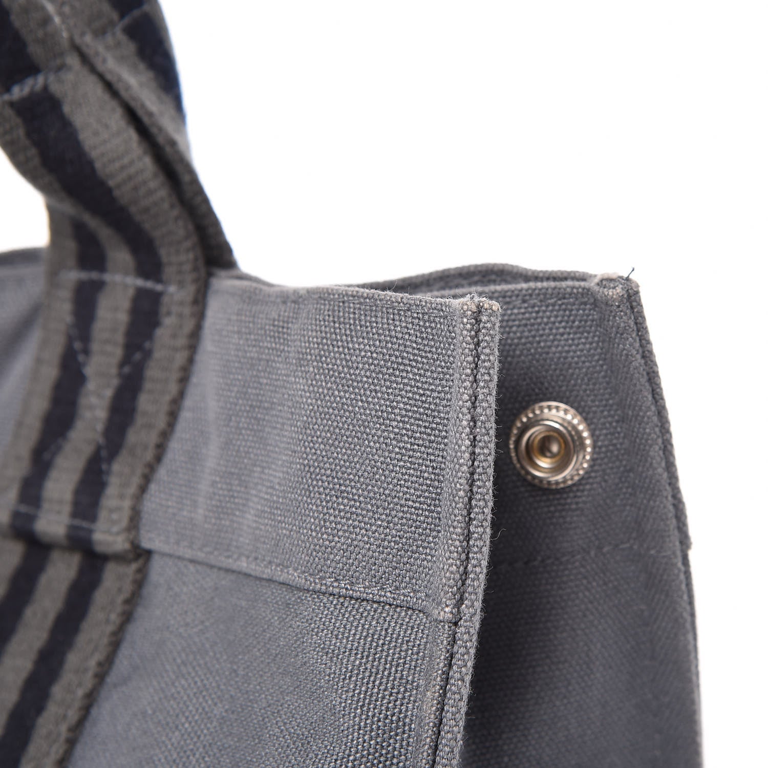 Hermes Canvas Fourre Tout Grey 8 of 10