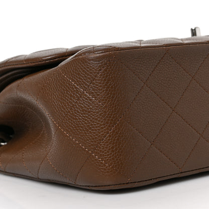 Chanel Caviar Quilted Jumbo Double Flap Brown 8 of 9