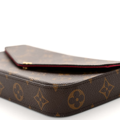 Louis Vuitton Monogram Pochette Felicie Chain Wallet Fuchsia 10 of 10