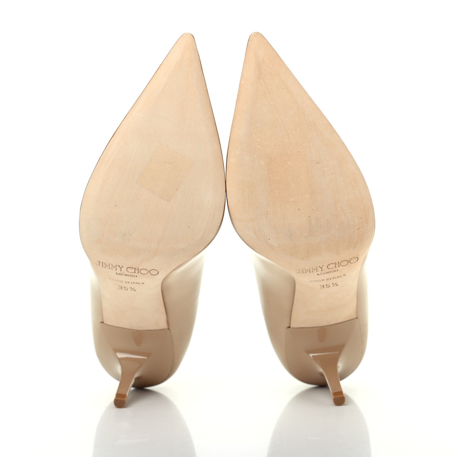 Jimmy Choo Patent Agnes 85 Pumps 35.5 Beige 5 of 9