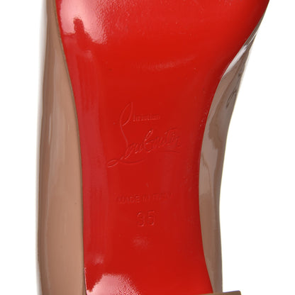 Christian Louboutin Patent Pyramidam 45 Pumps 35 Nude 6 of 7