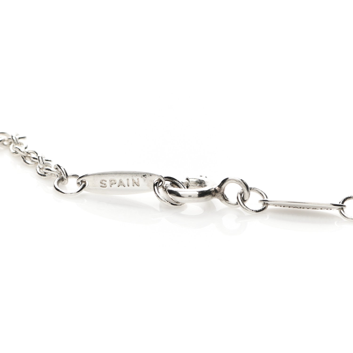 Tiffany Sterling Silver Pearl 8-8.5mm Elsa Peretti Open Heart Lariat Necklace 7 of 7