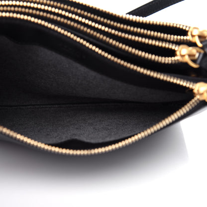 Celine Lambskin Small Trio Crossbody Bag Black 5 of 11