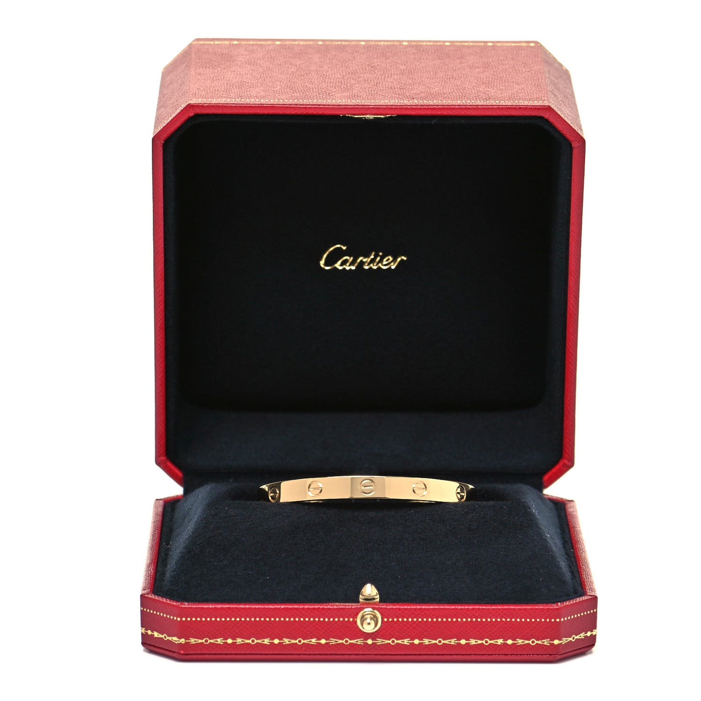 18K Yellow Gold LOVE Cuff Bracelet 18