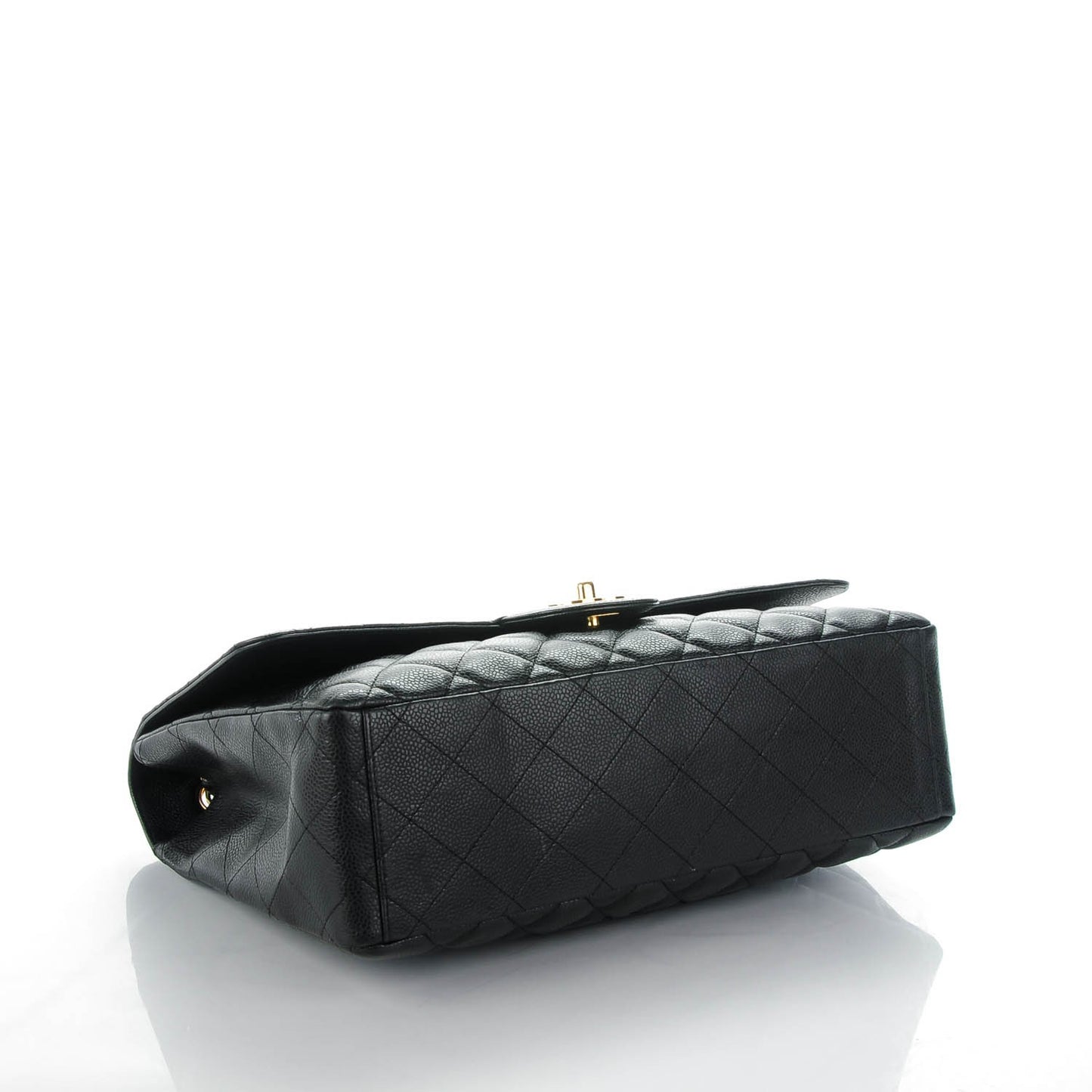 Caviar Quilted Maxi Single Flap Black