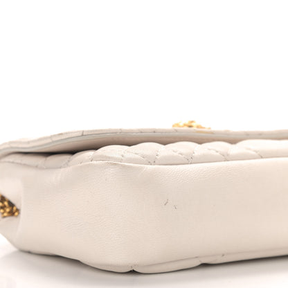 Versace Nappa Barocco Quilted Vanitas Crossbody White 7 of 9